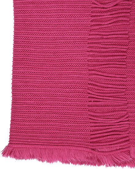 PINKY SCARF WITH FRINGE