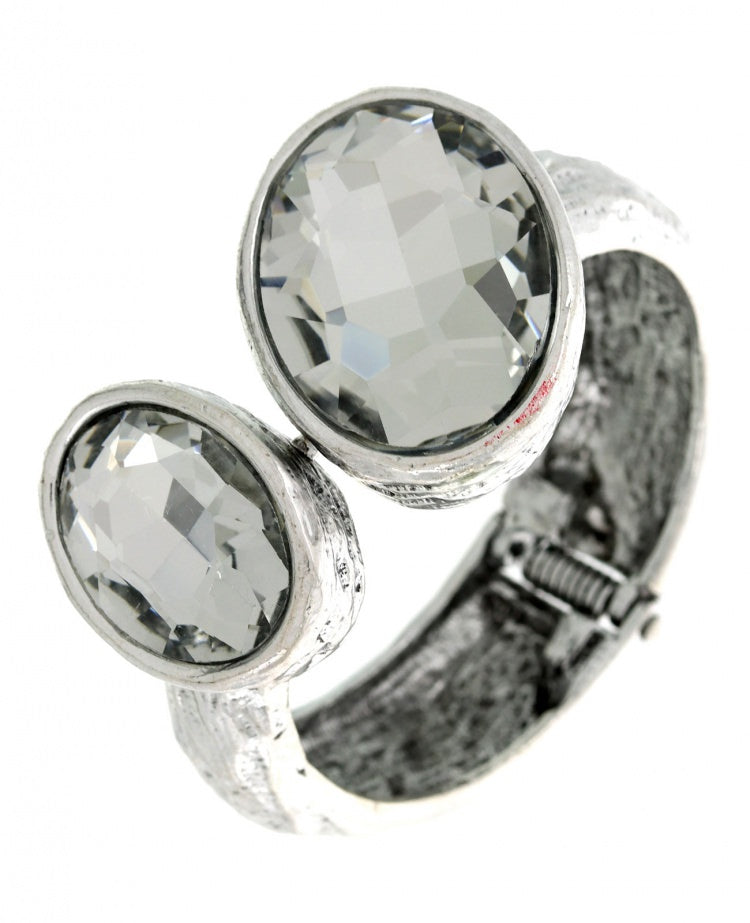 HAMMERED CUFF SILVER BRACELET