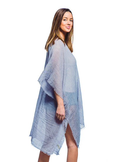 PALE BLUE KIMONO
