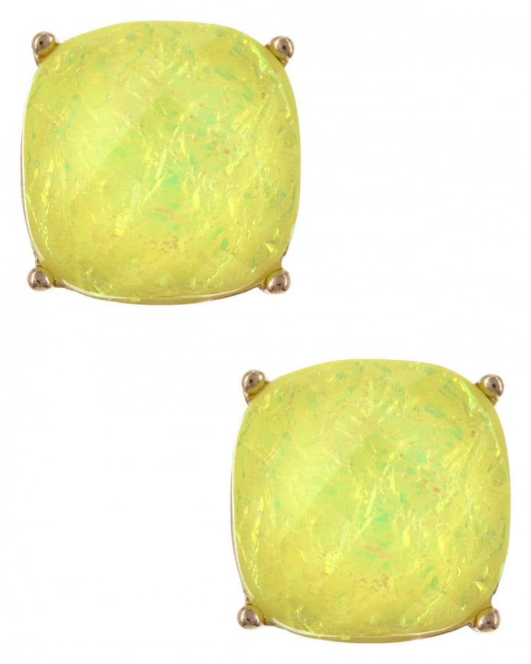 STAR STUDDED SQUARE EARRING SET