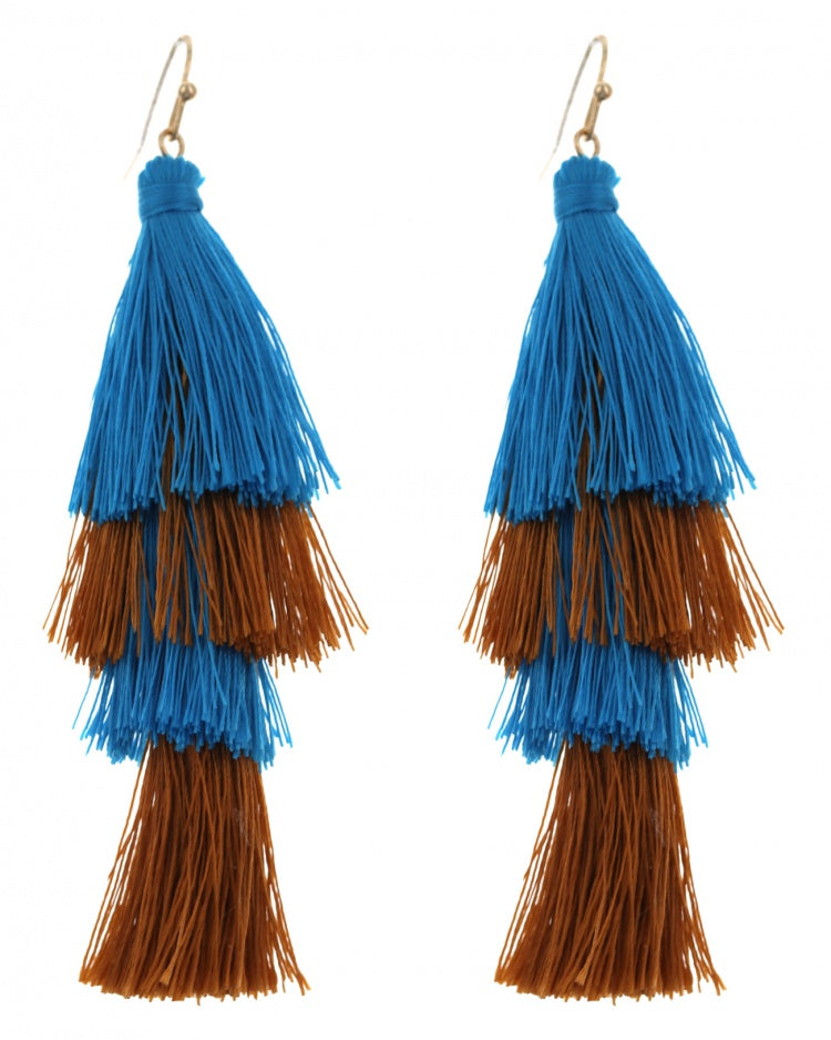 CHOCOLATIE TASSEL EARRINGS