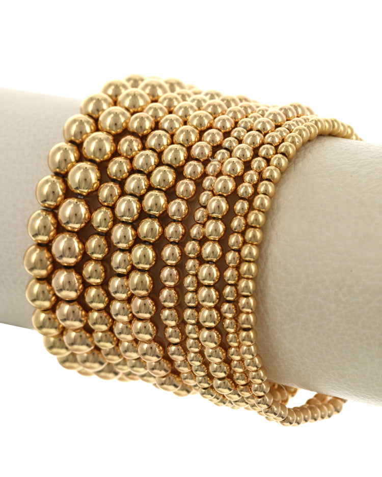 BEADED GOLDEN STACKABLE BRACELET