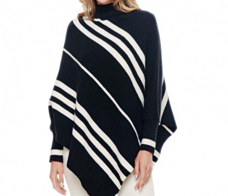 BLACK/WHITE STIPE SWEATER