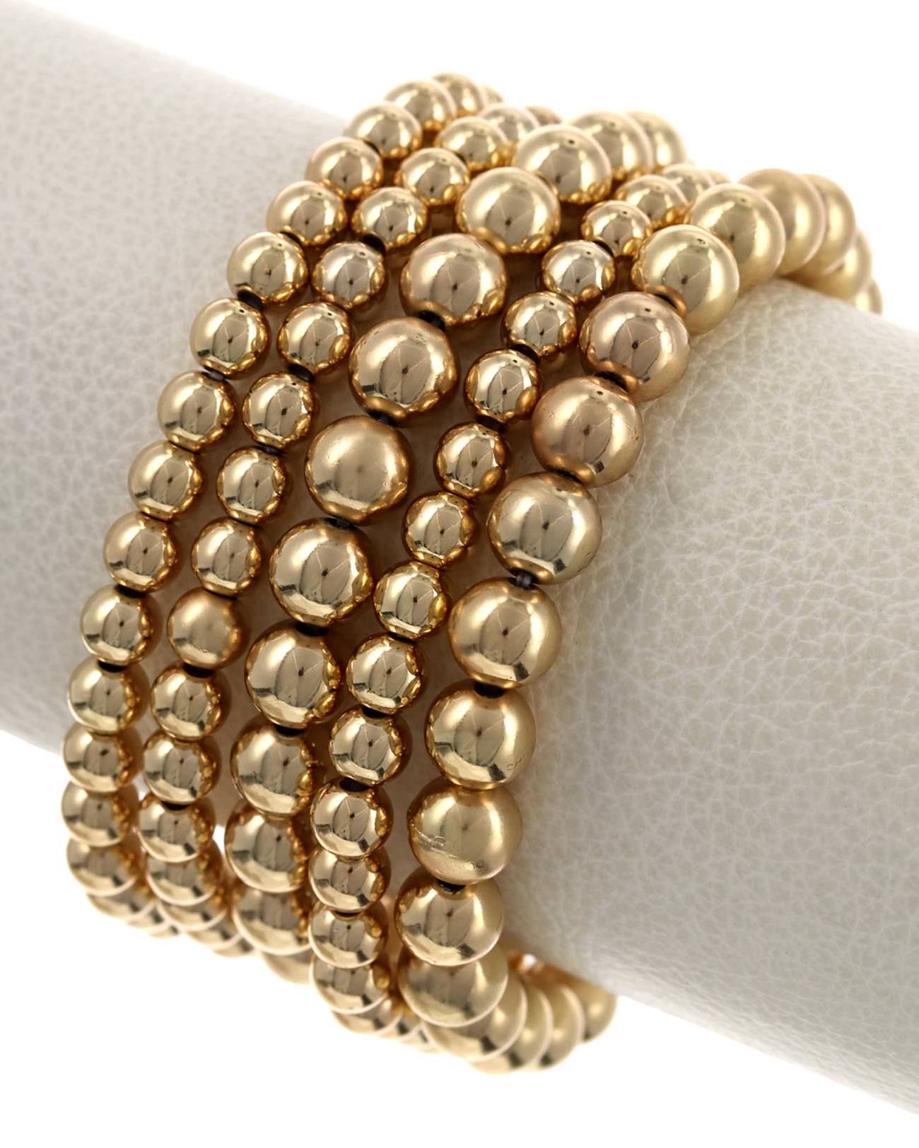 MULTI STAND SILVER STRETCH BRACELET