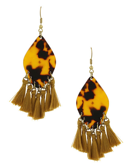 TIGER EYE MARBLE EARRINGS